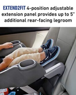 Graco Extend2Fit Convertible Car Seat, Rear-Facing and Forward-Facing, Extended Rear-Facing Seat Option, Redmond, Ideal for Newborns, Infants, and Toddlers