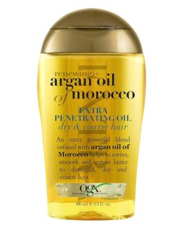 Roll over image to zoom in OGX Extra Strength Argan Oil Hair Treatment, 3.3 fl oz – Deep Moisturizing Serum for Dry, Damaged & Coarse Hair, Paraben & Sulfate-Free