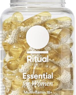 Ritual Multivitamin for Women 18+ with Vitamin D3 for Immune Support*, Vegan Omega 3 DHA, B12, Iron, Gluten Free, Non GMO, USP Verified, 30 Day Supply, 60 Capsules